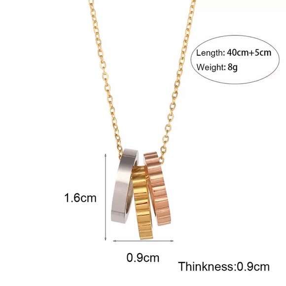 New Trending 18K Gold Hoop Pendant Necklace, nice Necklace, cute Necklace - Picture 7 of 7